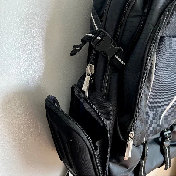 Rival 17.3 Inch Laptop Backpack with Hardshell Side Pockets, Black - Picture 13 of 17